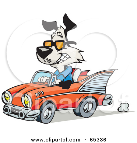 clipart-illustration-of-a-crazy-teen-girl-running-over-a-dog-and-items-iihKXZ-clipart
